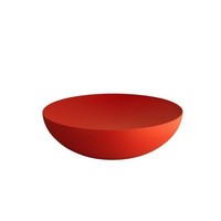 photo Alessi-Double Double-walled bowl in colored steel and resin, red 2